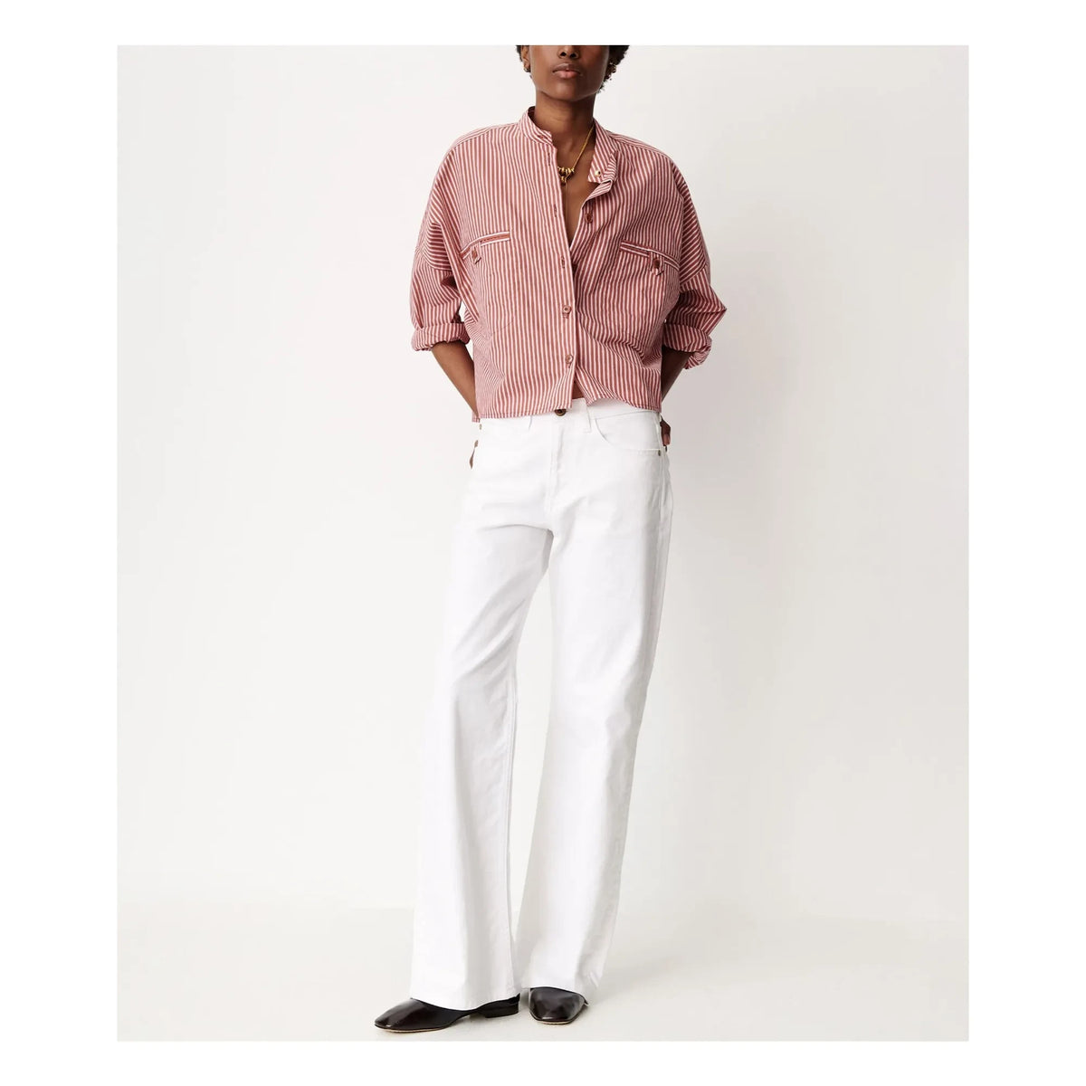 Sessùn - Orregia organic cotton shirt | Pomegranate