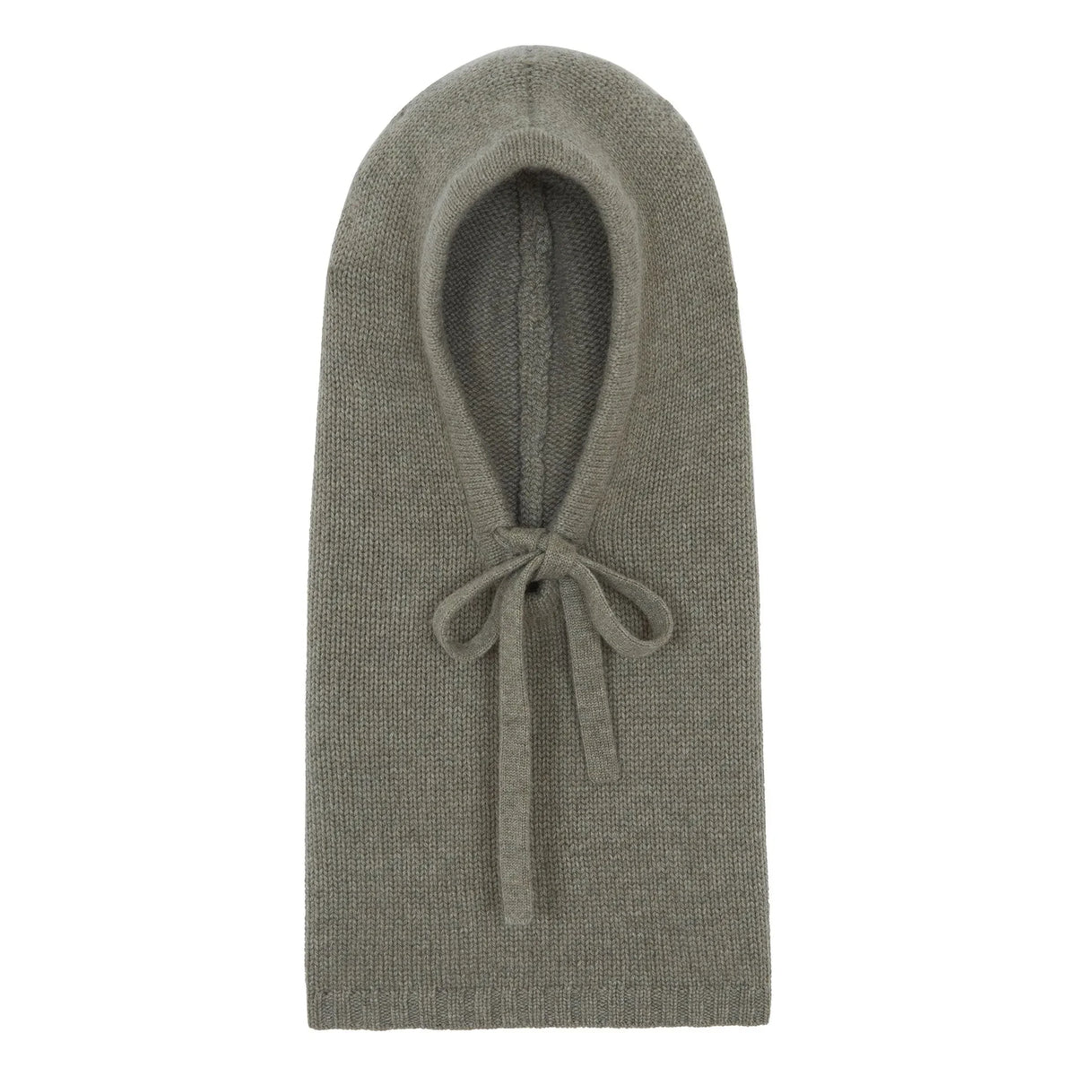 Kujten - Sybel Jersey Cashmere balaclava | Melange khaki