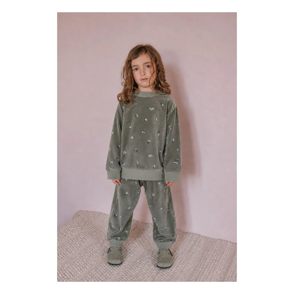 Studio Bohème - Bart Gui Organic Cotton Velour Sweatshirt | Khaki