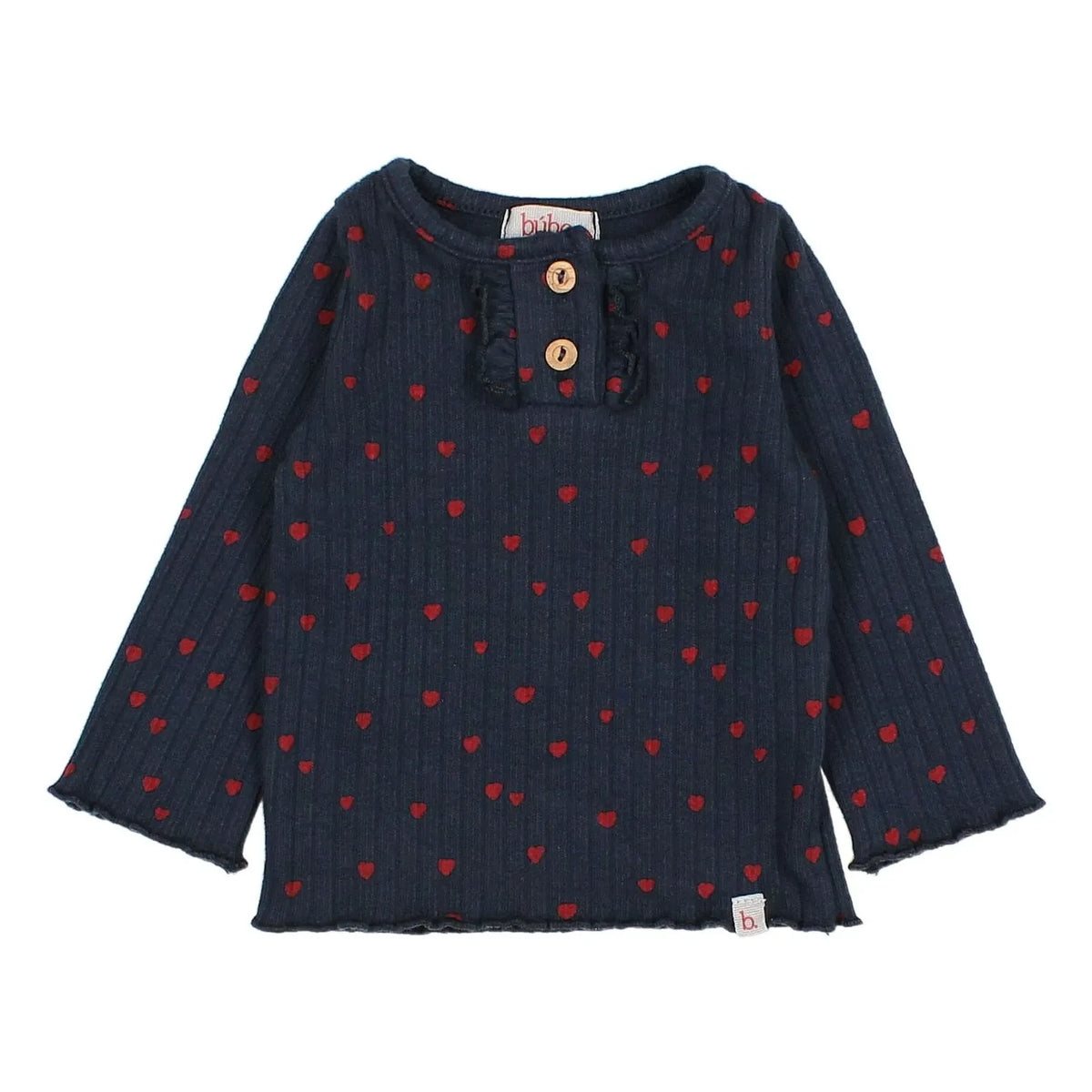 Búho - Mini Baby Hearts T-Shirt | Navy
