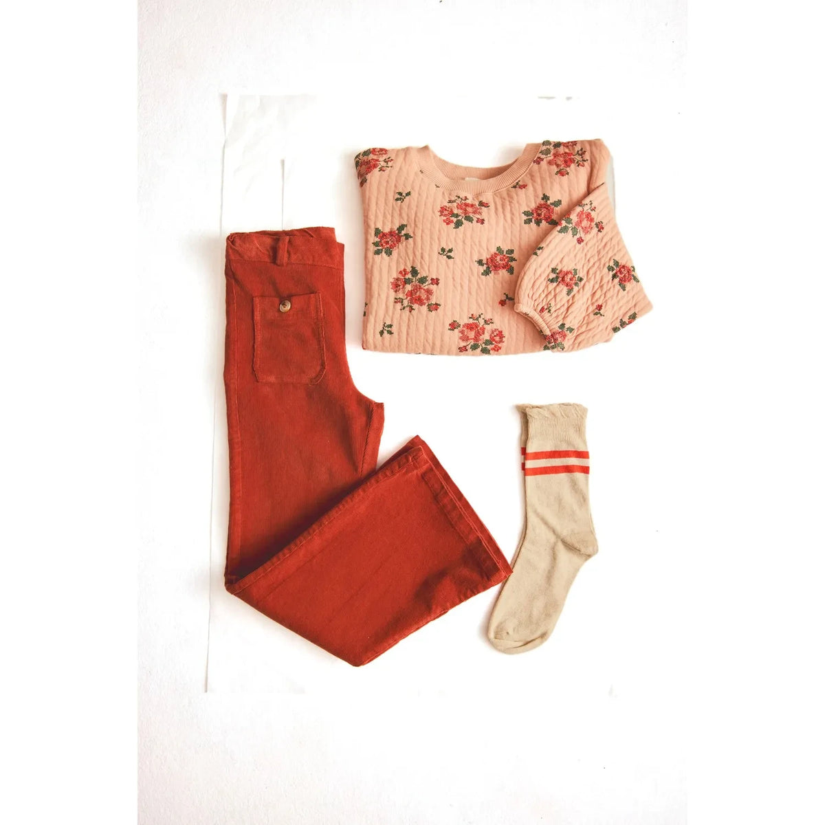 Cozmo - Celia Sweat Flowers Organic Cotton | Peach