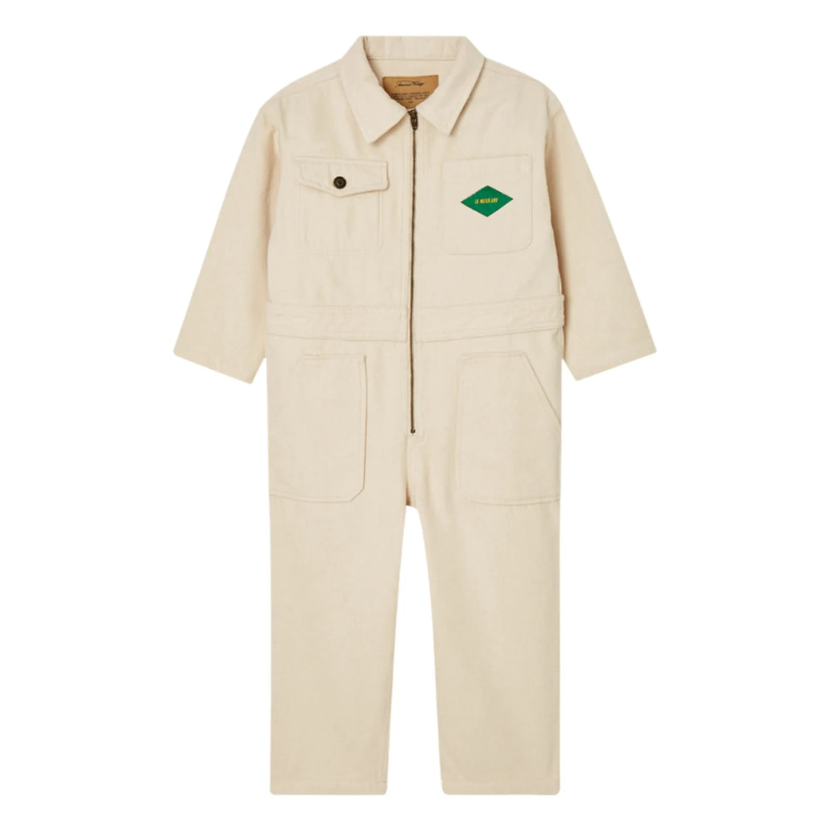 American Vintage - Shirt Collar Jumpsuit | Ecru