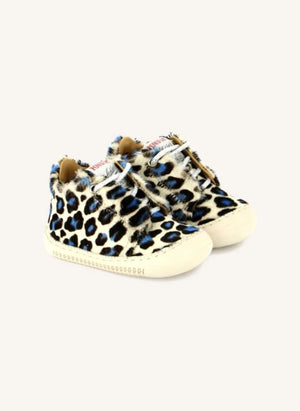 Pom d'Api - Yaka Speed Leopard Sneakers | White