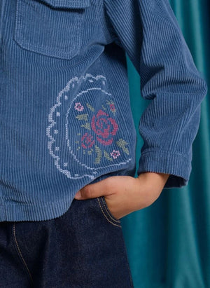 Gingersnaps - Vicenta Embroidered Velvet Jacket | Mavi