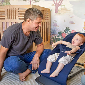 Ergobaby Evolve Baby Bouncer - Midnight Blue-Baby Bouncers-With Toy Bar- | Natural Baby Shower