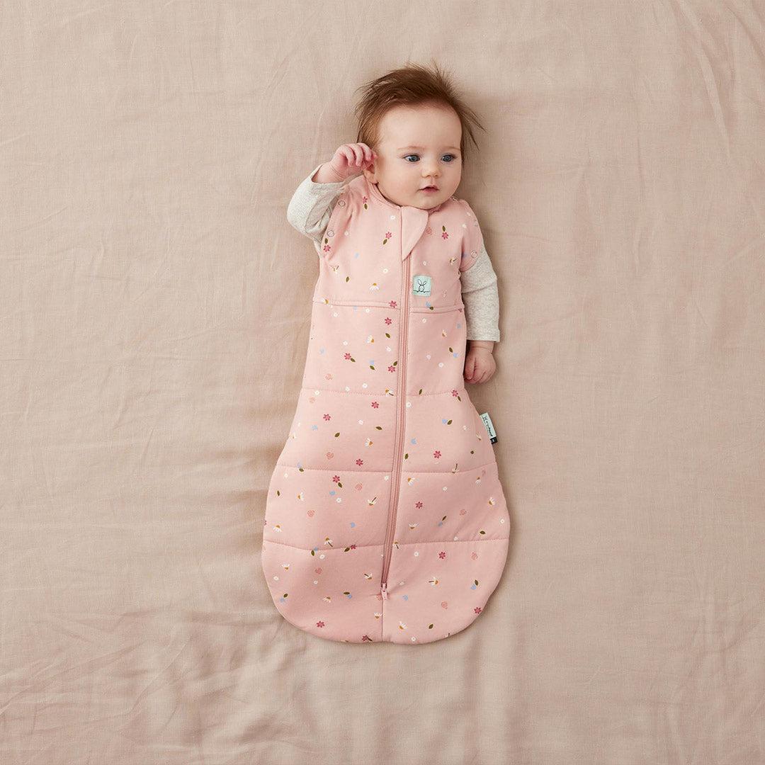 ergoPouch Organic Winter Cocoon Swaddle Sleeping Bag - 2.5 TOG - Daisies-Sleepsack Swaddles-Daisies-0-3m | Natural Baby Shower