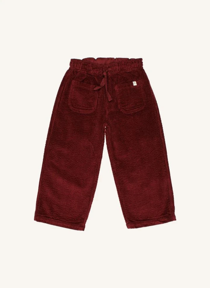 Búho - Velvet Trousers | Burgundy