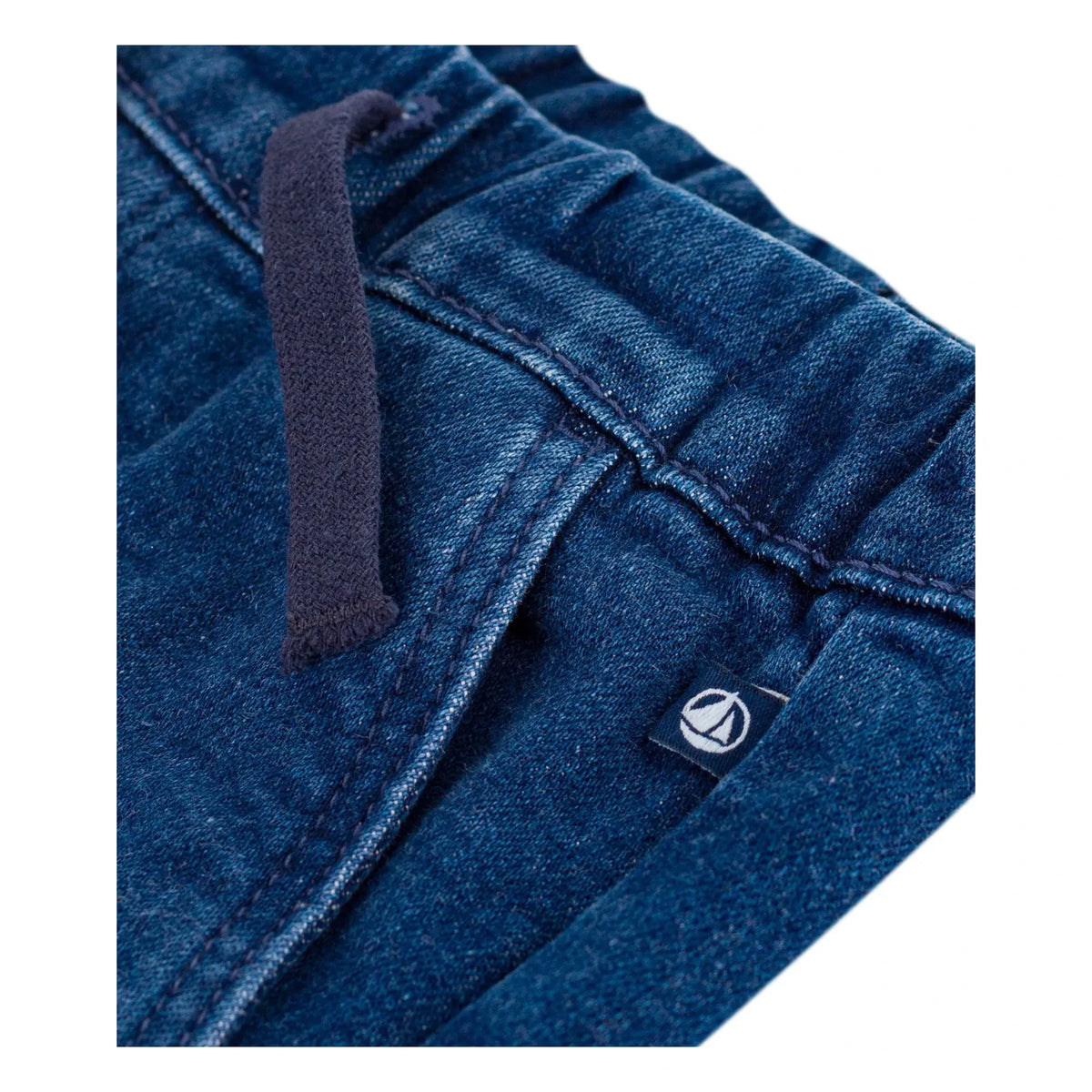 Petit Bateau - Organic Cotton Drawstring Jean | Blue