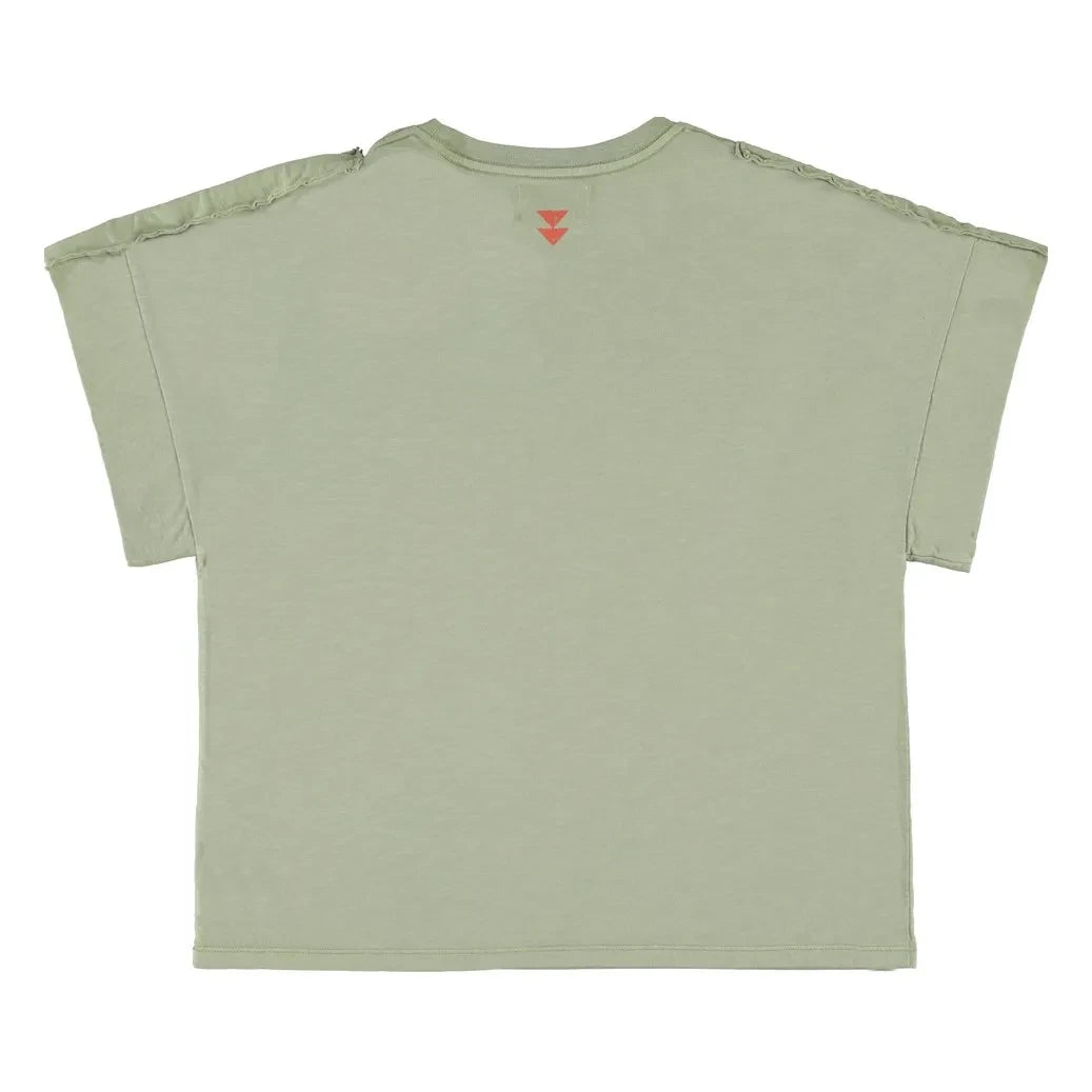 Sisters Department - Cloé Cotton Burnout T-Shirt | Green