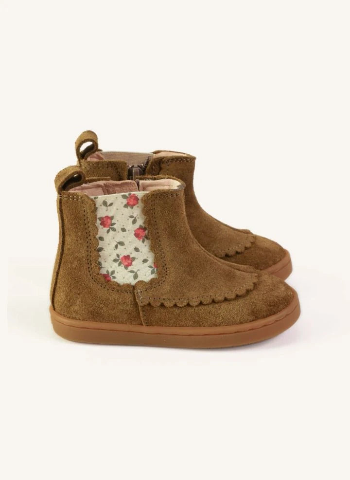 Lazare - Isaure Fleurs Boots | Khaki brown