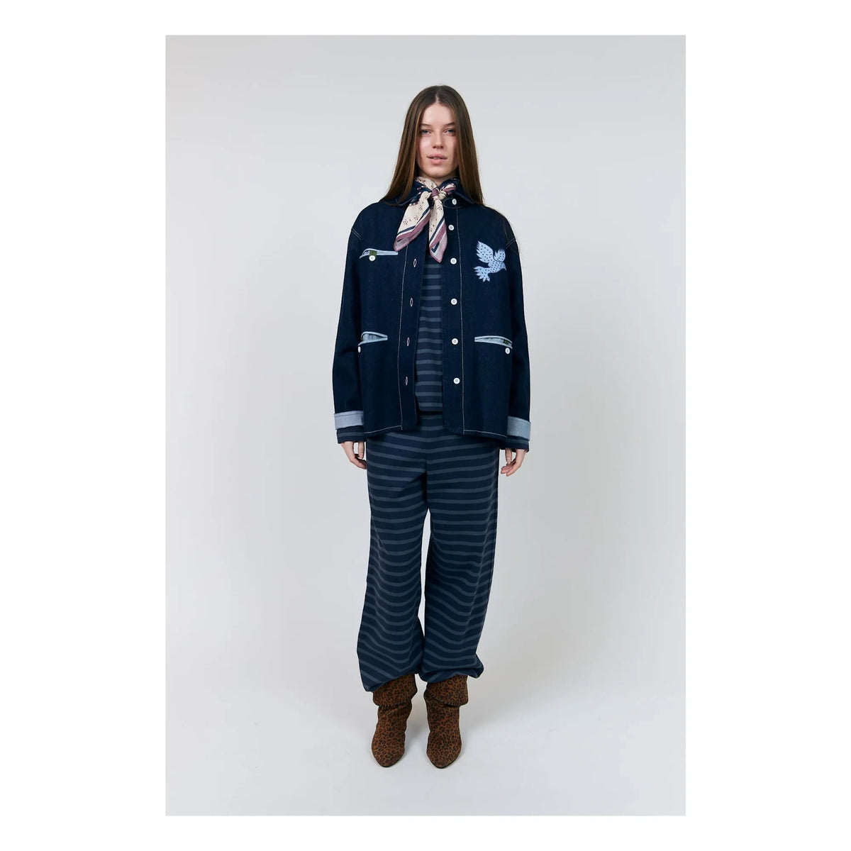 Lollys Laundry - Edda Cotton Jacket | Navy