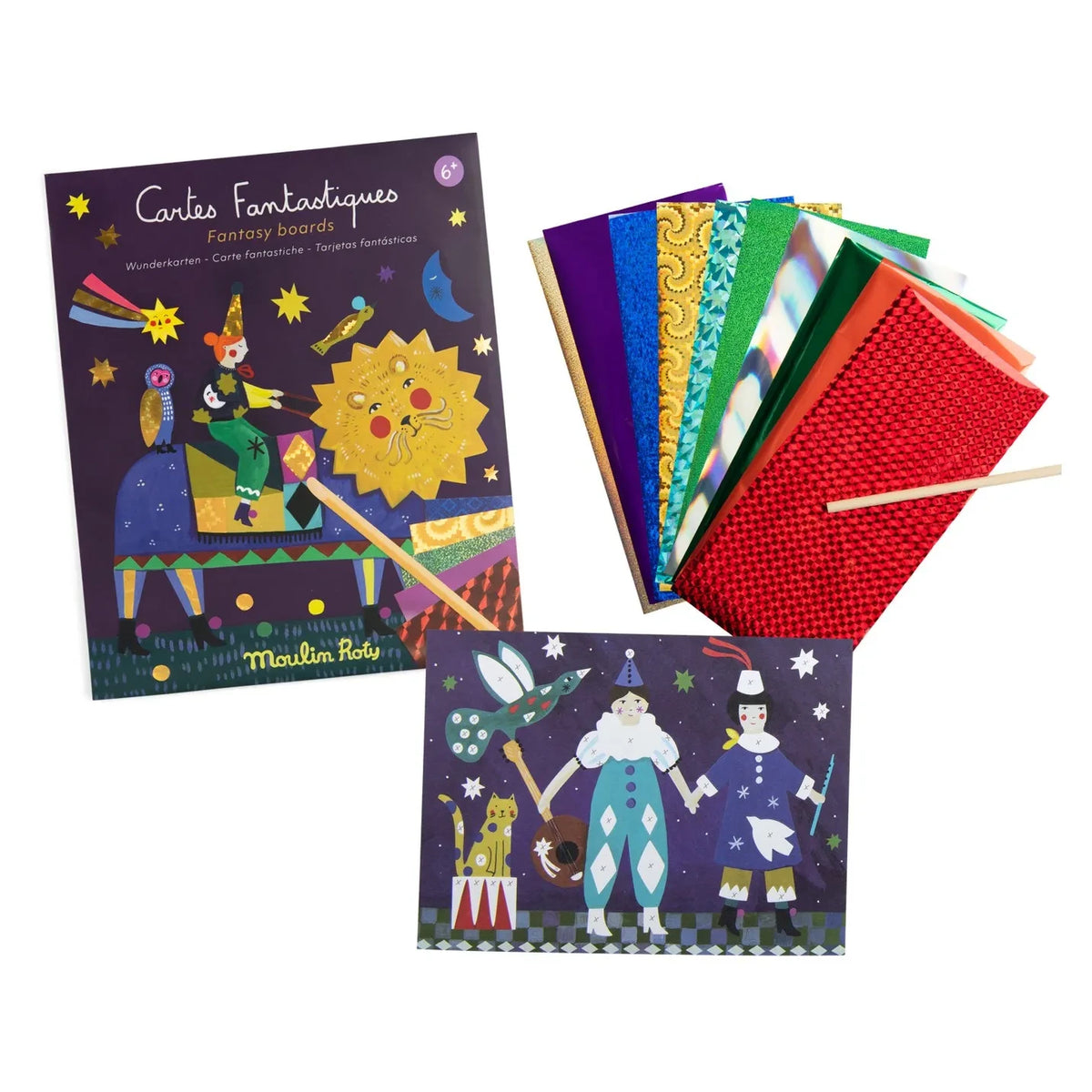 Moulin Roty - Fantasy Cards - Sliding Comets