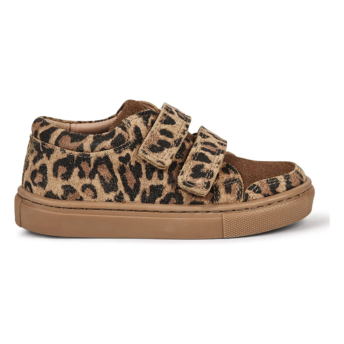 Petit Nord - Scratch Low Leopard Sneakers | Brown