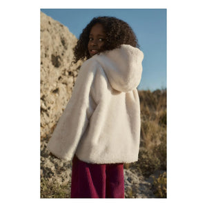 Louise Misha - Reversible Faux Fur Jacket | Cream