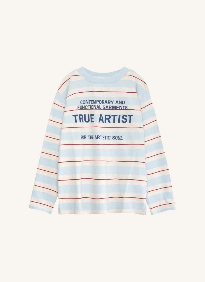 True Artist - Striped T-shirt N°16 | Light blue