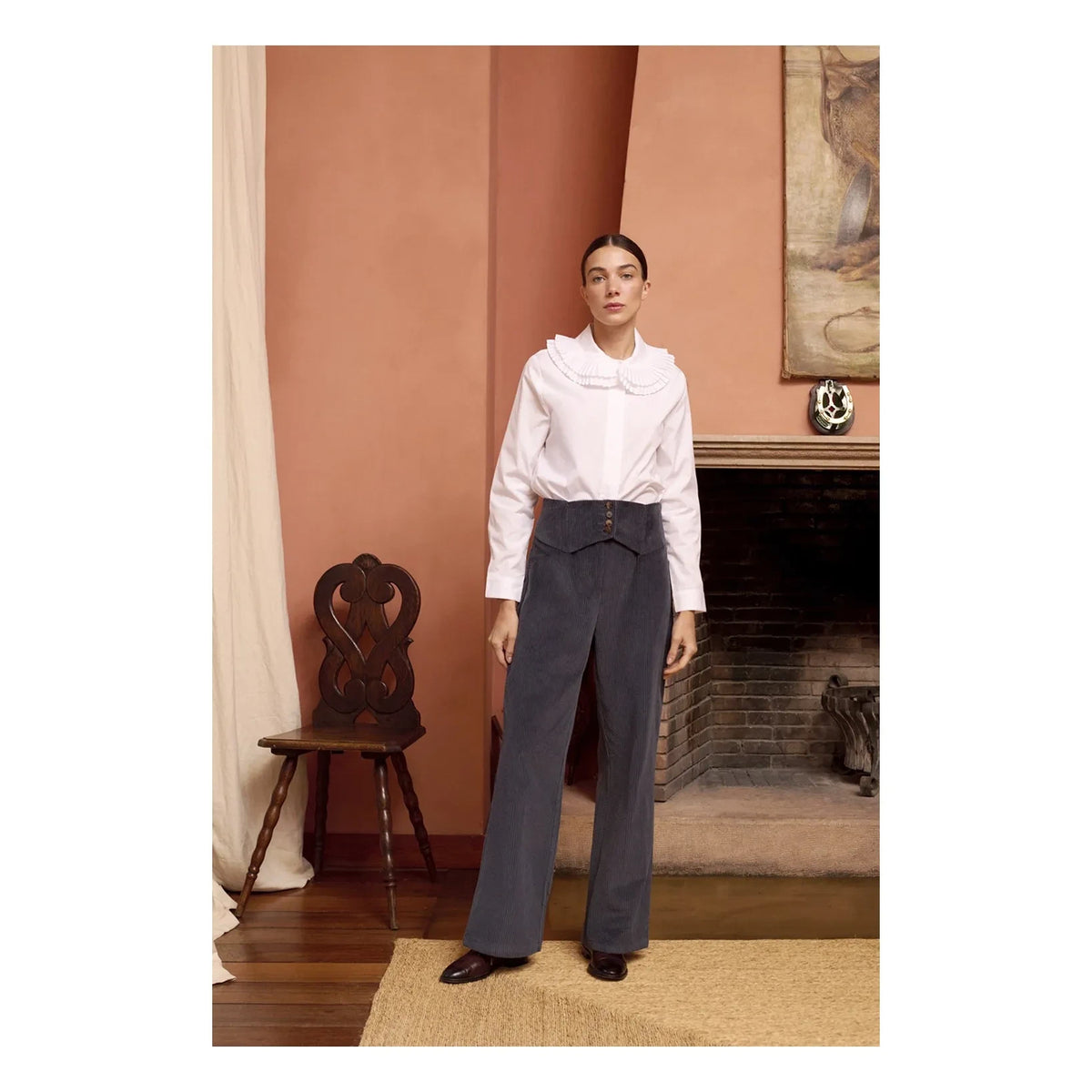 Maria de la Orden - Phoenix Cotton Trousers | Dark Blue