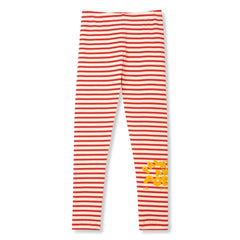 Wynken - Striped Leggings | Red