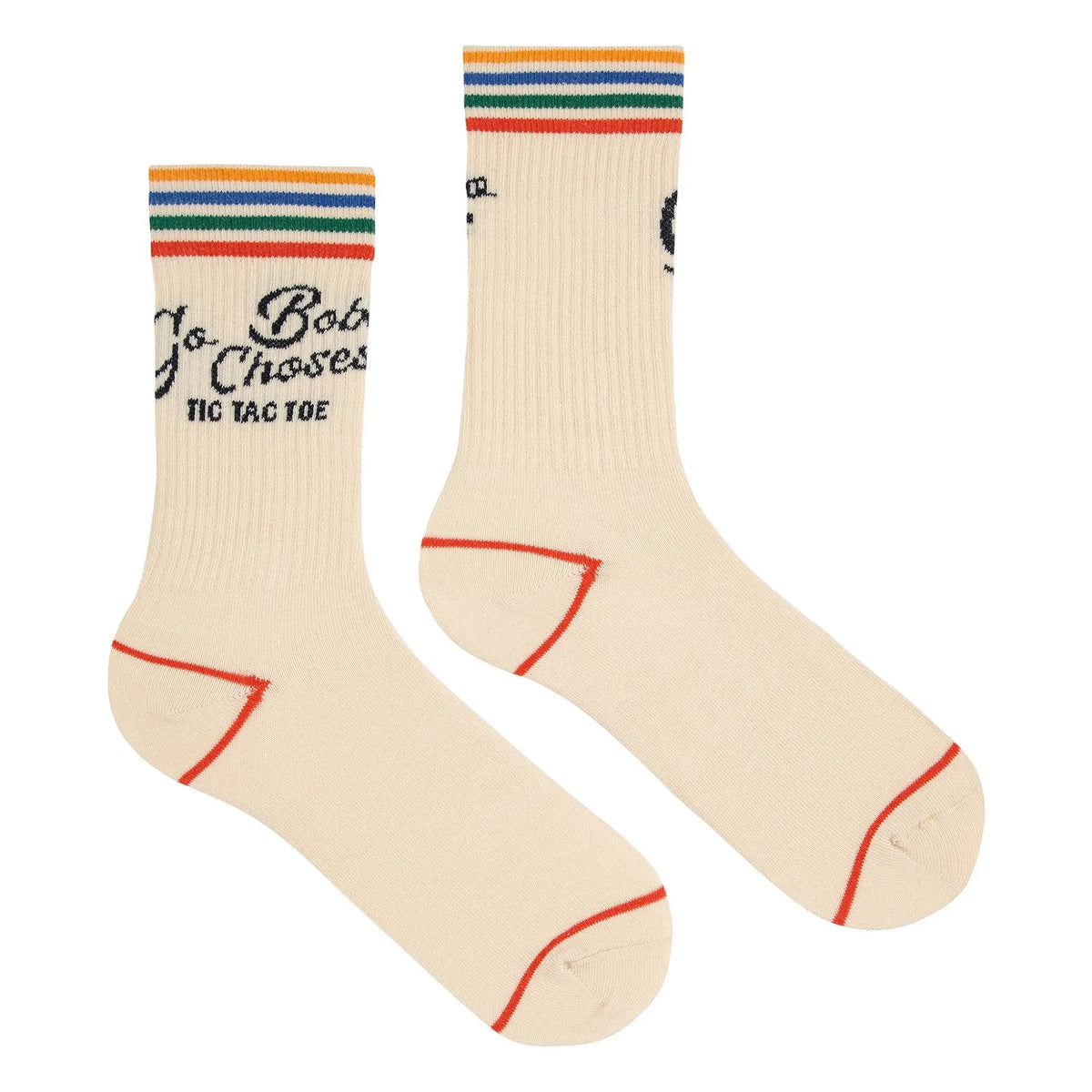Bobo Choses - Go Bobo Organic Cotton Socks - Women's Collection | Off-white