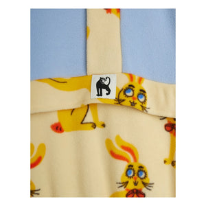 Mini Rodini - Zip Sweat Rabbits Recycled Fiber | Yellow