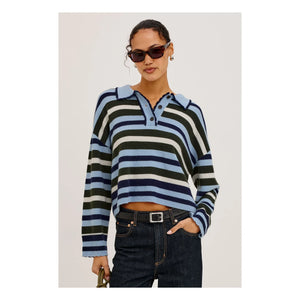 Rails - Striped Polo Delora | Blue