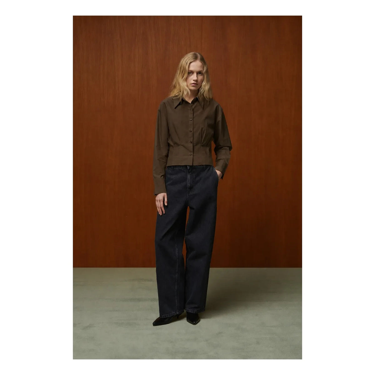 BELLEPIECE - Idris Silk Shirt | Bronze