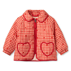 Flöss - Molly Vichy Quilted Jacket | Red