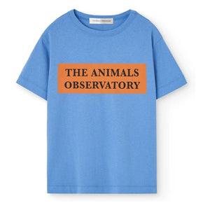 The Animals Observatory - Rooster The Animals Observatory Organic Cotton T-Shirt | Blue