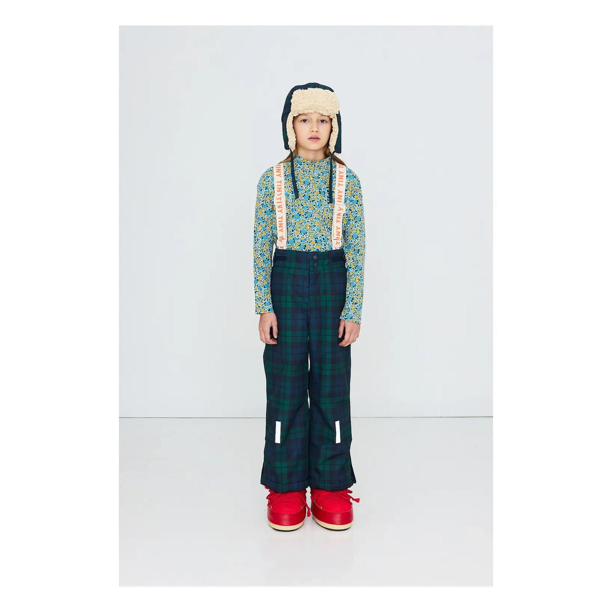 Tinycottons - Checkered Ski Pants | Green