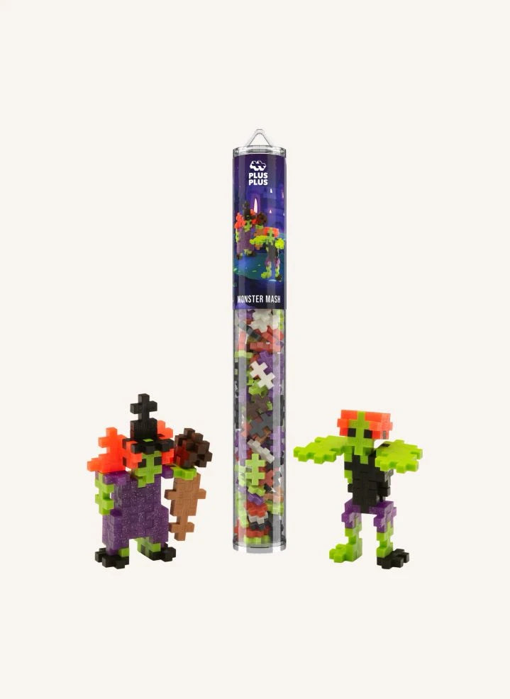 Plus-Plus - Monsters Tube - 100 pieces | Green