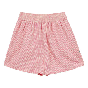 a.p - Cotton Gingham Shorts | Pink