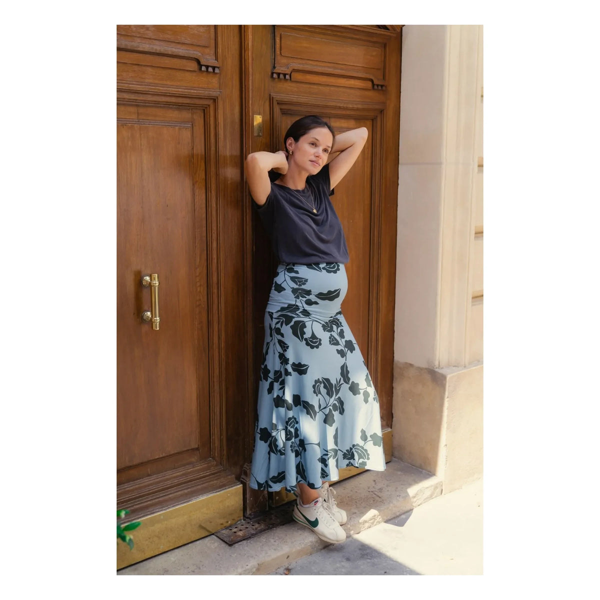 Paloma Collection - Mira Tokyo Maternity Skirt | Blue