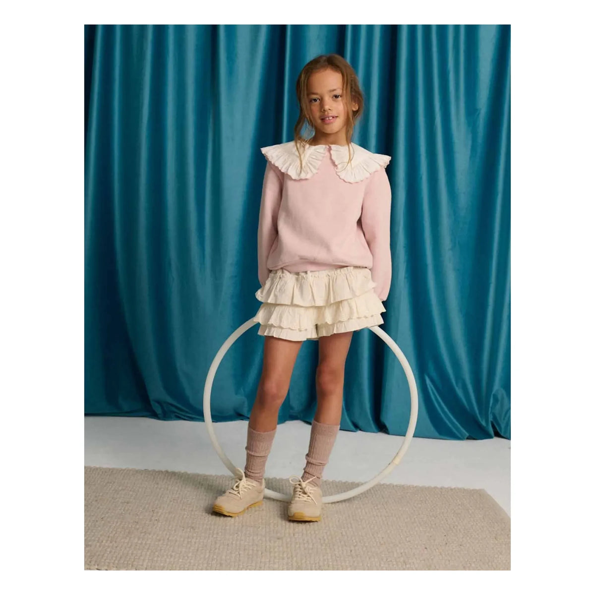 Gingersnaps - Benedicta removable collar sweatshirt | Pink