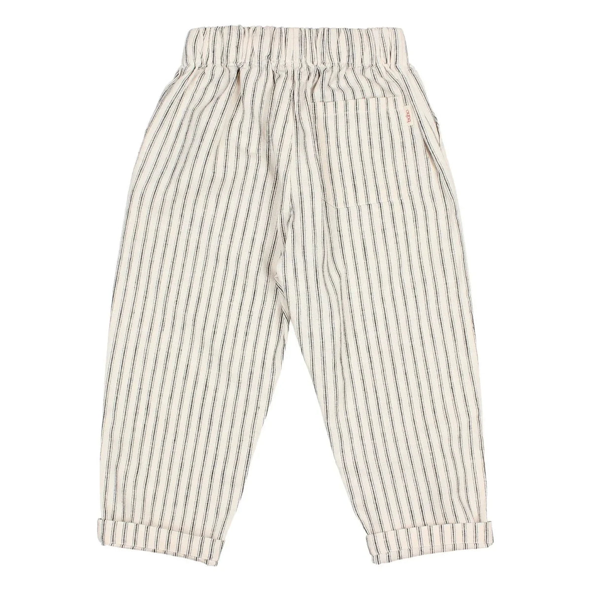 Búho - Linen Striped Pants | Ecru