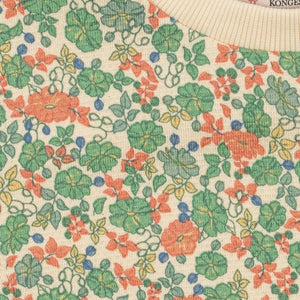 Konges Sløjd - Loupy Floral Print Organic Cotton Sweatshirt | Green