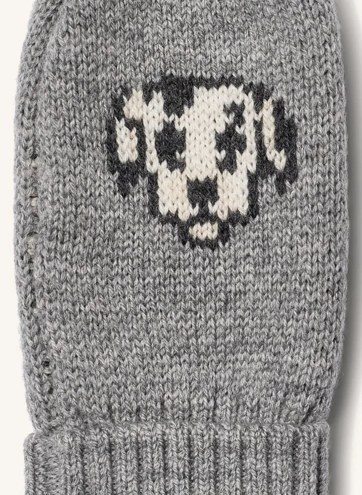 Wheat - Towsi Jacquard Merino Wool Gloves | Grey