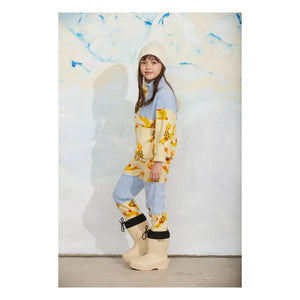 Mini Rodini - Zip Sweat Rabbits Recycled Fiber | Yellow