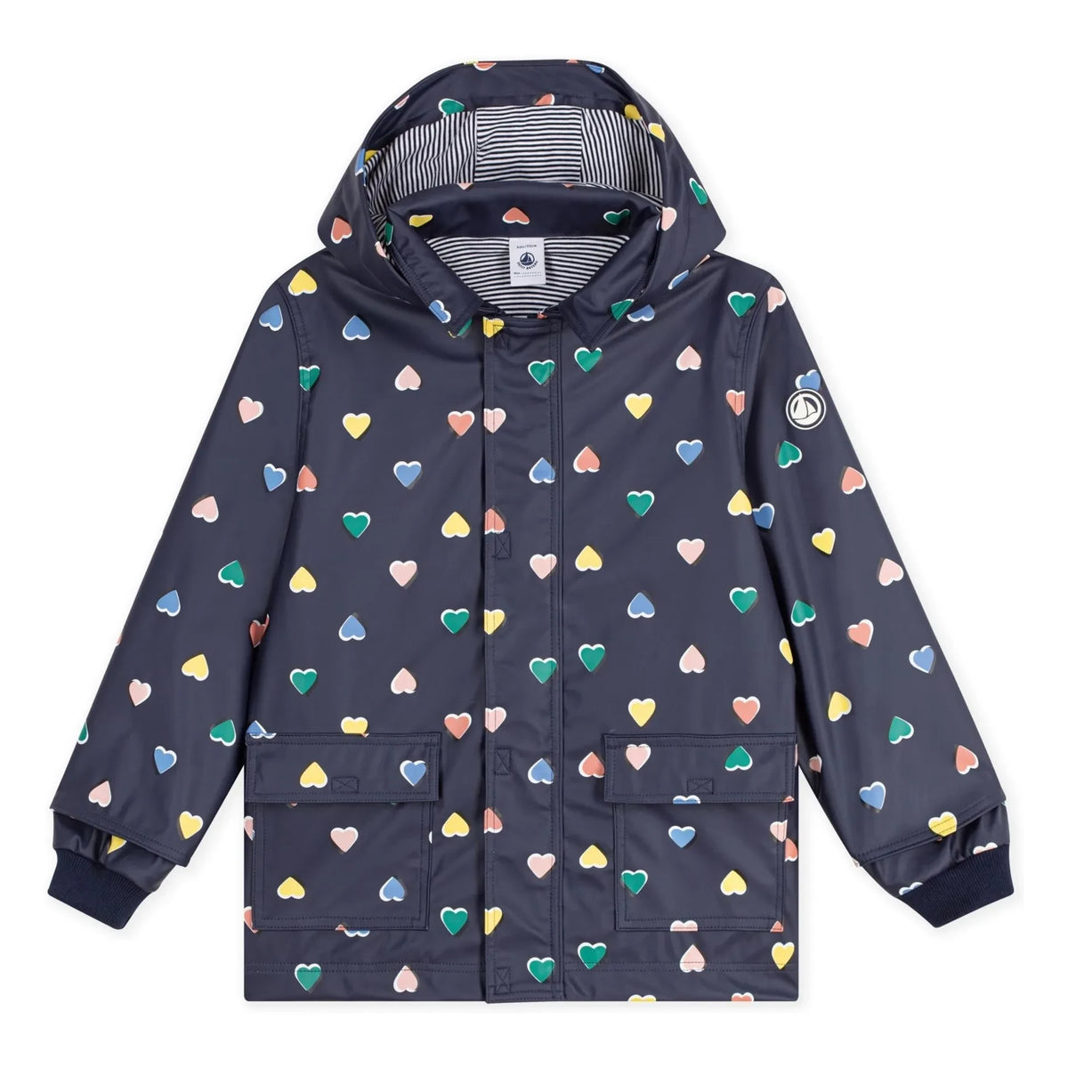 Petit Bateau - Ciré Iconic Hearts | Navy