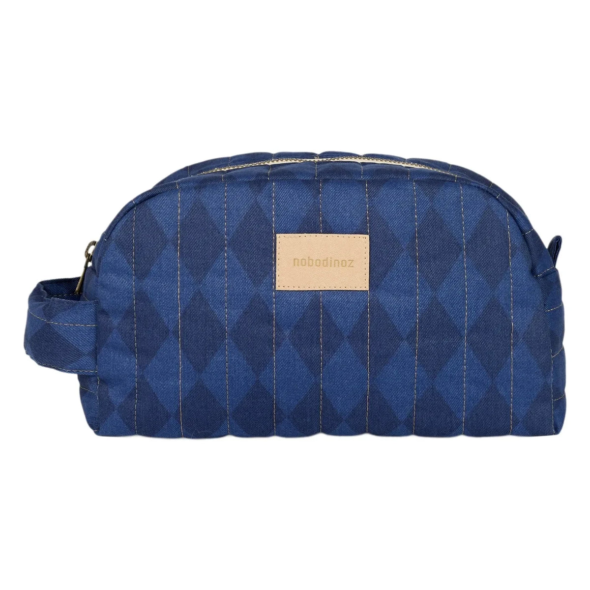 Nobodinoz - Hyde Park Diamonds Makeup Bag | Blue