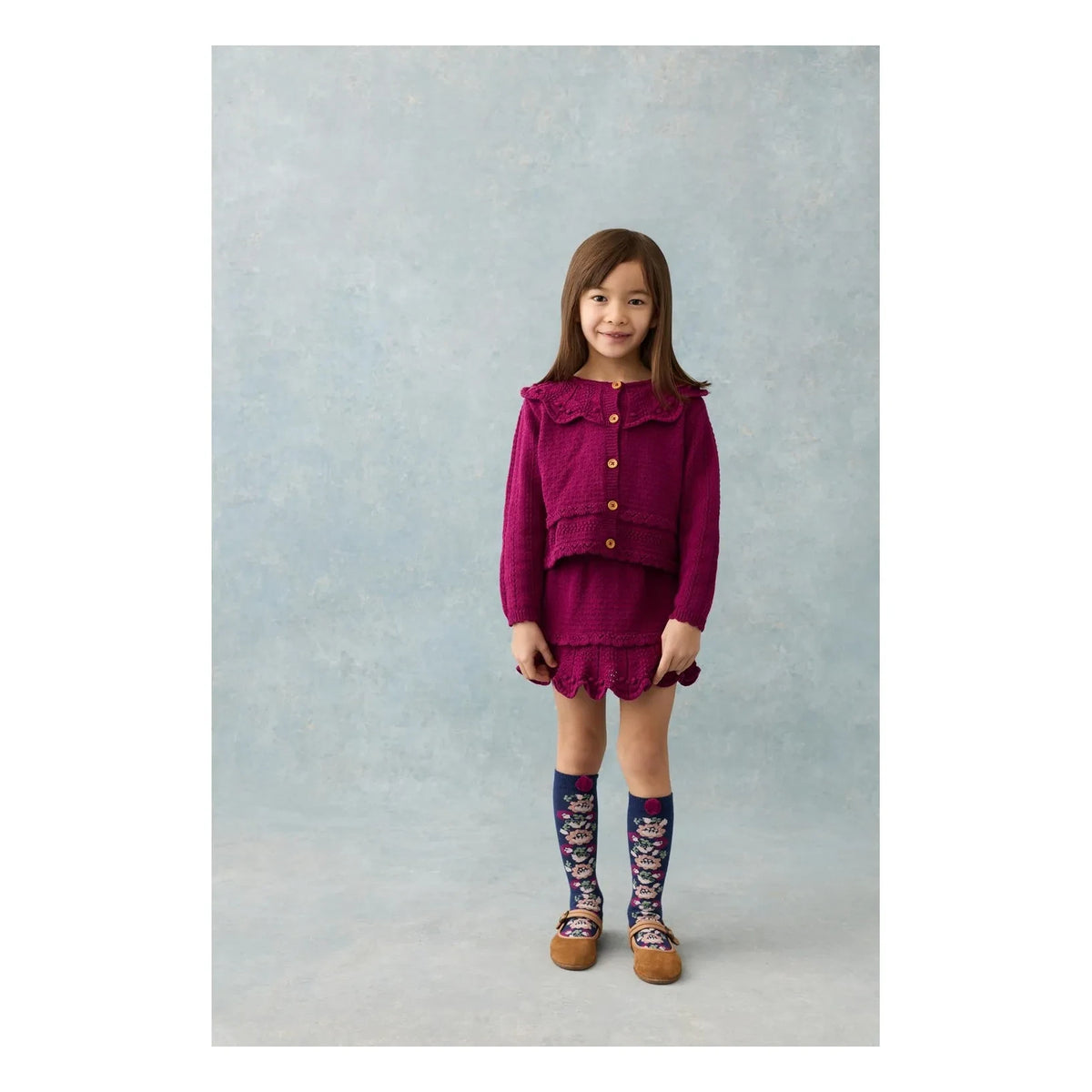 Louise Misha - Josephina Cardigan | Dark Purple