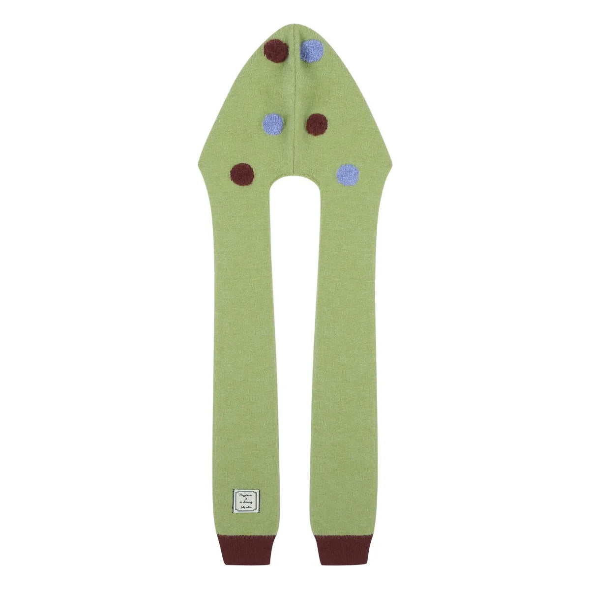 Jelly Mallow - Beanie, Scarf, Pom Poms | Green