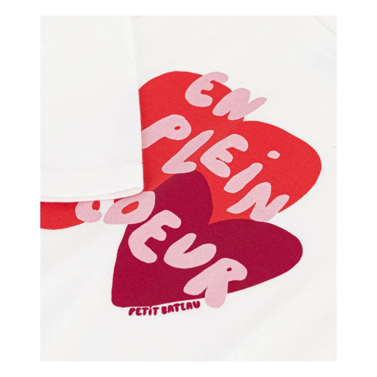 Petit Bateau - En Plein Coeur Organic Cotton T-Shirt | White