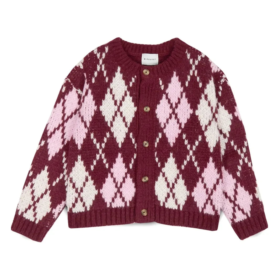 Mipounet - Dina Cardigan | Aubergine
