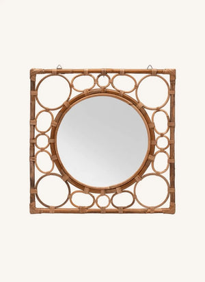 Anna + Nina - Bamboo Mirror | Brown