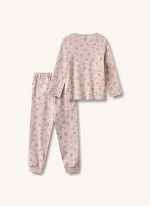 Wheat - Mila Fleuri Organic Cotton Pajamas | Powder Pink