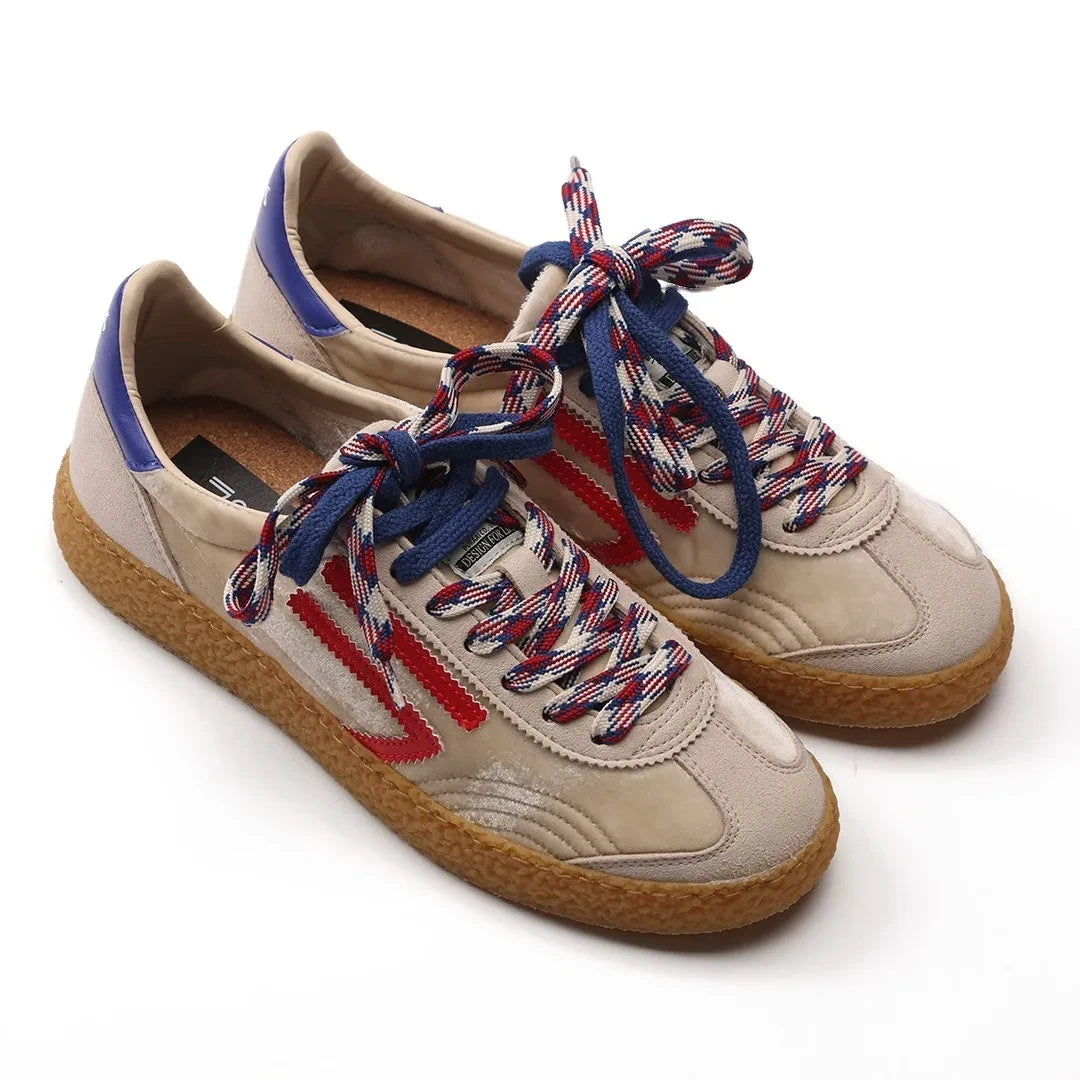 PURAAI - Xs Vegan Lame Sports Shoes | Beige