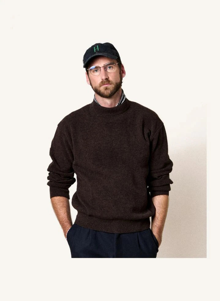 Homecore - Liam Wool Sweater | Dark Brown