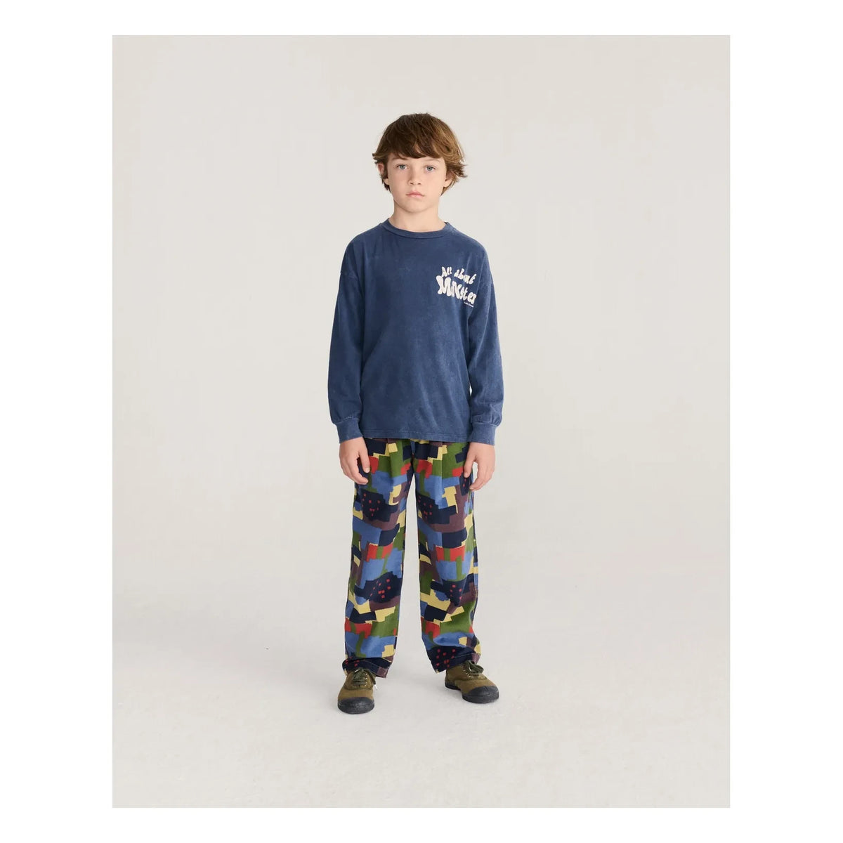 Bobo Choses - All About Monsters Washed T-Shirt Organic Cotton | Blue