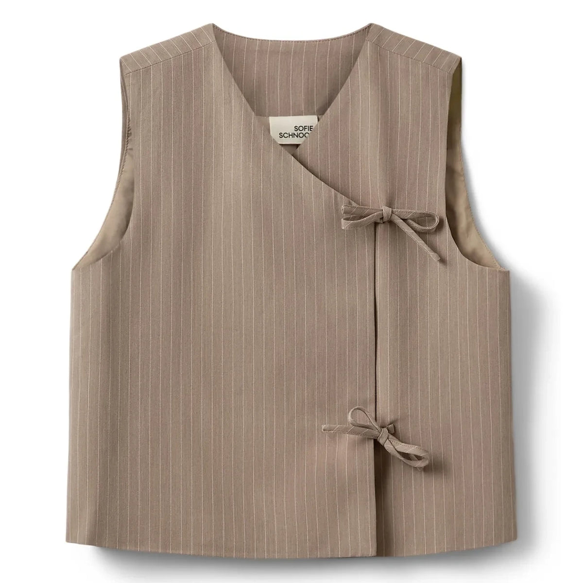 Sofie Schnoor - Cailinsy Knotted Sleeveless Vest | Beige