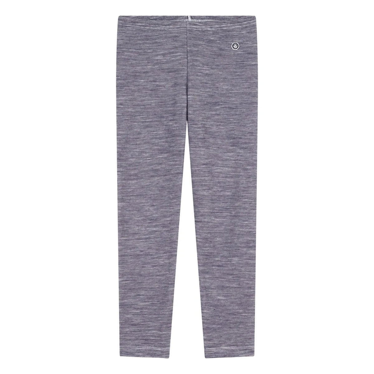 Petit Bateau - Striped Wool Leggings | Gray