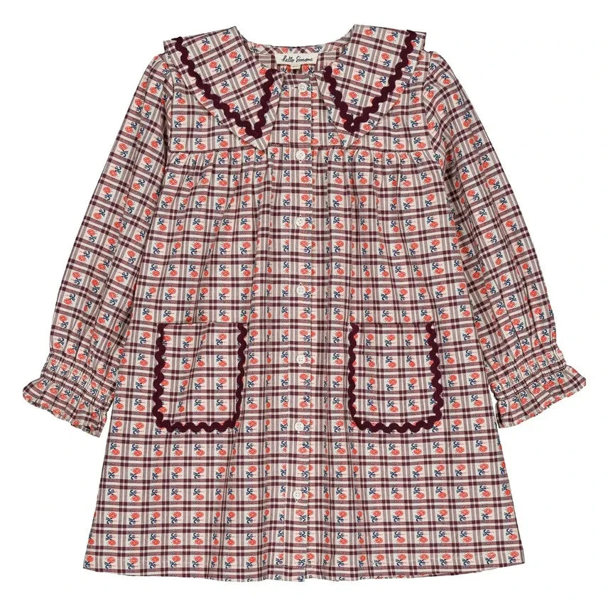 Hello Simone - Agatha Check Dress | Plum